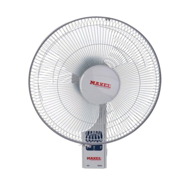 Maxel – 18-inch wall fan, 3 blades, 3 speeds, tensioner, white