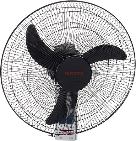 Maxel – 18-inch wall fan, 3 blades, 3 speeds, remote control