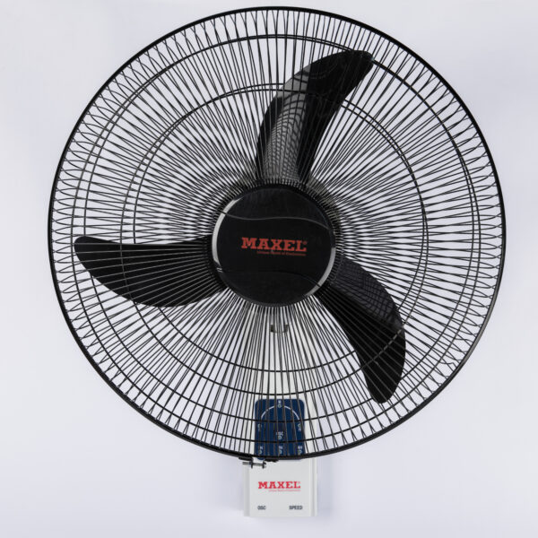 Maxel – 18-inch wall fan, 3 blades, 3 speeds, remote control